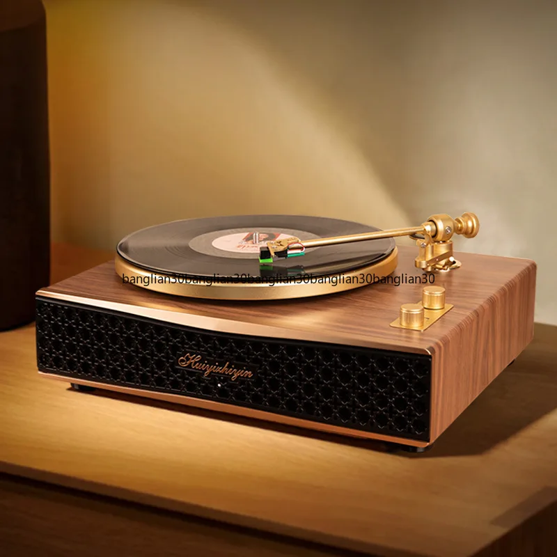 Record Stereo All-in-one Machine Vinyl Phonograph Phonograph with Bluetooth Multi-function Metal Singing Arm