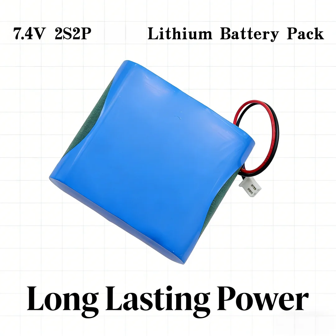 

Rechargeable 7.4V Li-ion Battery 2S2P 4000mAh 6000mAh with PCB, for Fishing Light LED Speaker Emergency Lamp DIY Projects