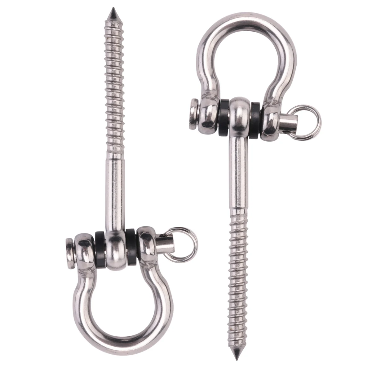 2 Pcs 304 Stainless Steel Screw Bracket Heavy Duty 180° Swing Hangers Yoga Hammock Chair Sandbag Hardware Swing Sets