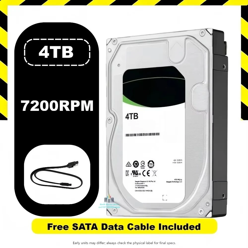 FOR ST4000NM000A 4TB 7200RPM 256MB SATA 6Gb/s 3.5" Enterprise HDD CMR for Server NAS RAID