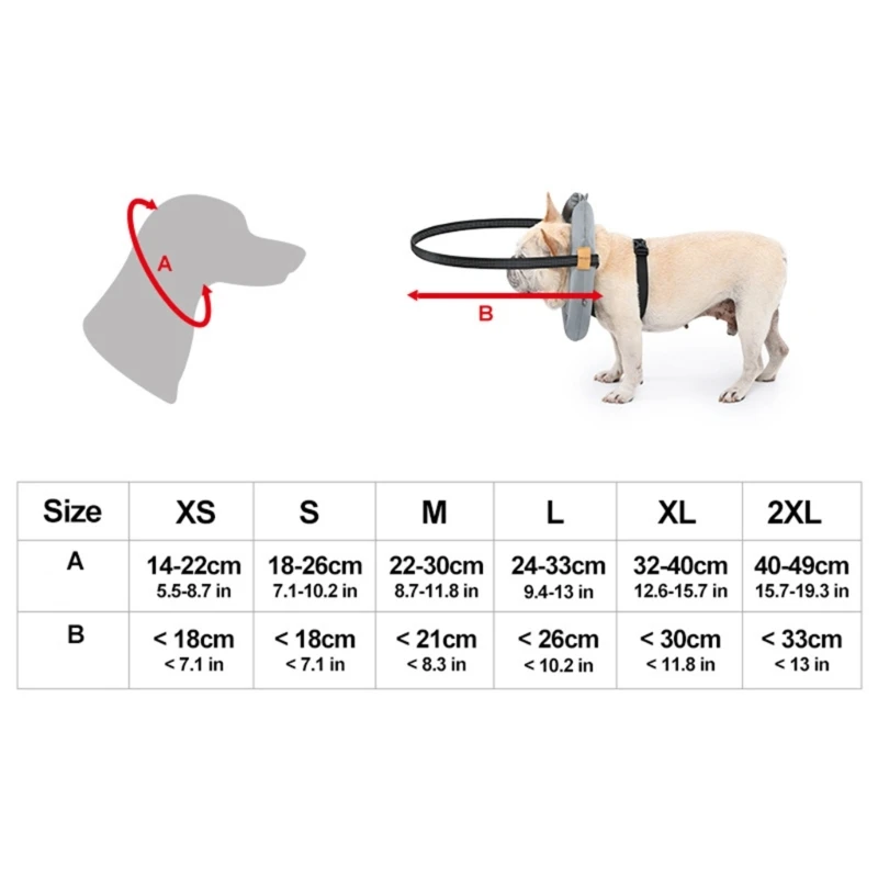 Anticollision Pet Harness Collar for Blind Dogs & Cats Comfortable for Medium to Large Breeds Blind Dog Bumpers Collar Y5GB