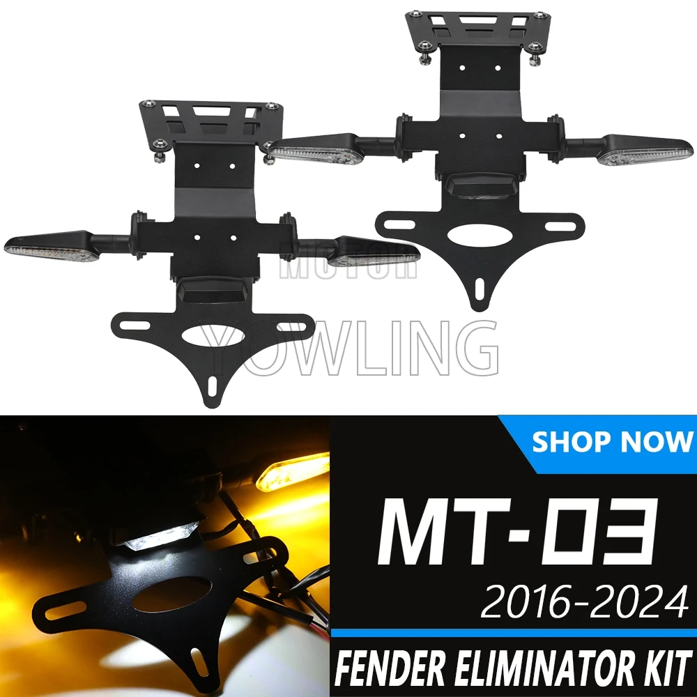 

YZFR3 Tail Tidy Fender Eliminator Registration License Plate Holder For Yamaha YZF-R3 YZF-R25 MT-03 MT-25 YZF R3 R25 2015-2024