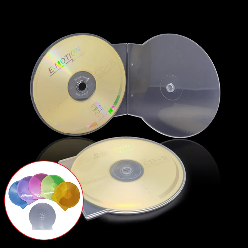 ReadStar 투명 PP 초박형 표준 DVD 케이스, CD 패키지, 휴대용 CD 보관함, 1PC, 8cm, 3 인치 