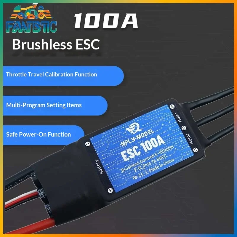 Xfly Model 100a Brushless Esc Electronic Speed Controller With 7a Sbec 2 6s Lipo 5 18s Nimh For Rc Remote Control Model