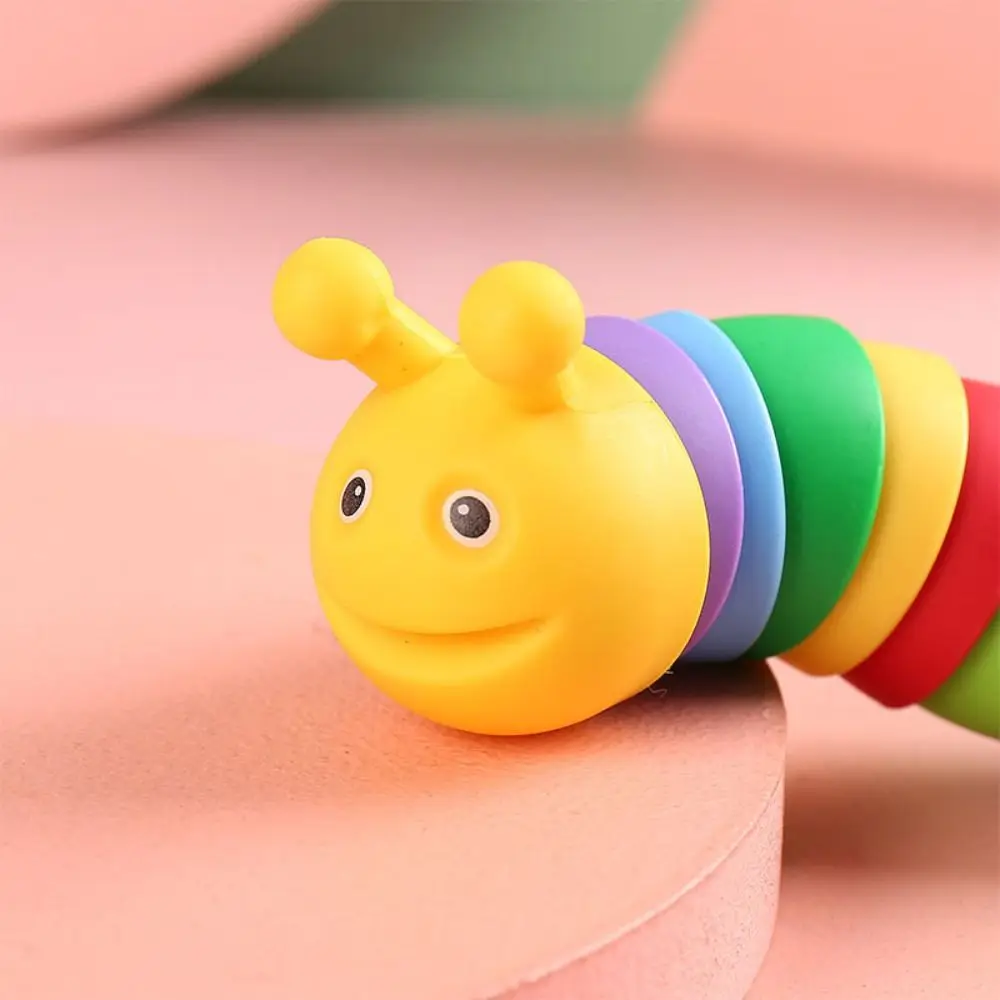 Toys Interactive Relief Toys Degree Rotatable Rainbow Snail Slug Rotating Toys Rainbow Snail Toys Rainbow Caterpillar Toys