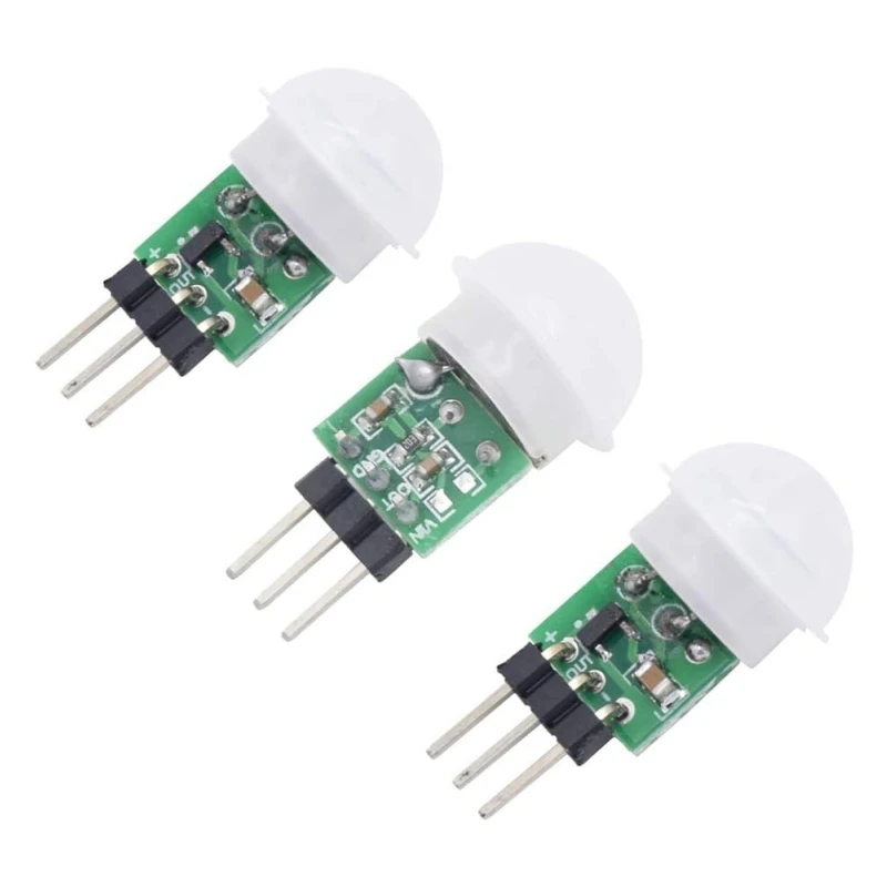 3pcs Am312 Mini PIR Motion Sensor Infrared Human Body Pyroelectric Sensor Module 2.7V to 12V for Security Alarm Systems