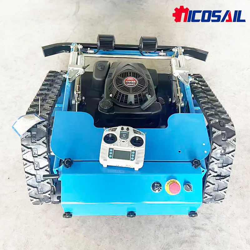 遠隔監視機能付きカスタマイズホームロボット、リモコン式芝刈り機、履帯式芝刈り機