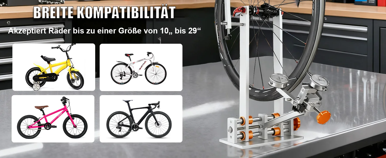 Fahrrad-Laufradsatz-Ausrichtetisch: Reparatur- und Ausrichtewerkzeug-Set für Fahrräder – Detail 5