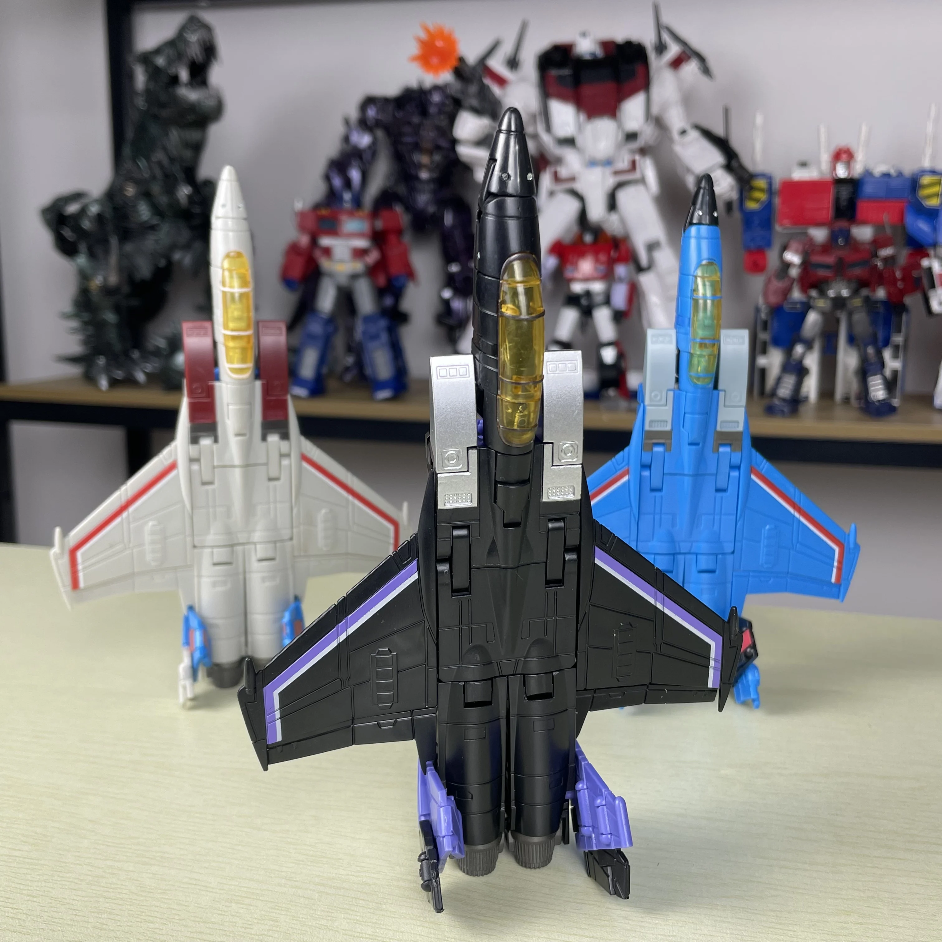 Transformowane zabawki JinBao Flight Squad Red Spider F15 FG01-03 12CM Mini kieszonkowy model wojenny akcja lalki KO kolekcja prezenty