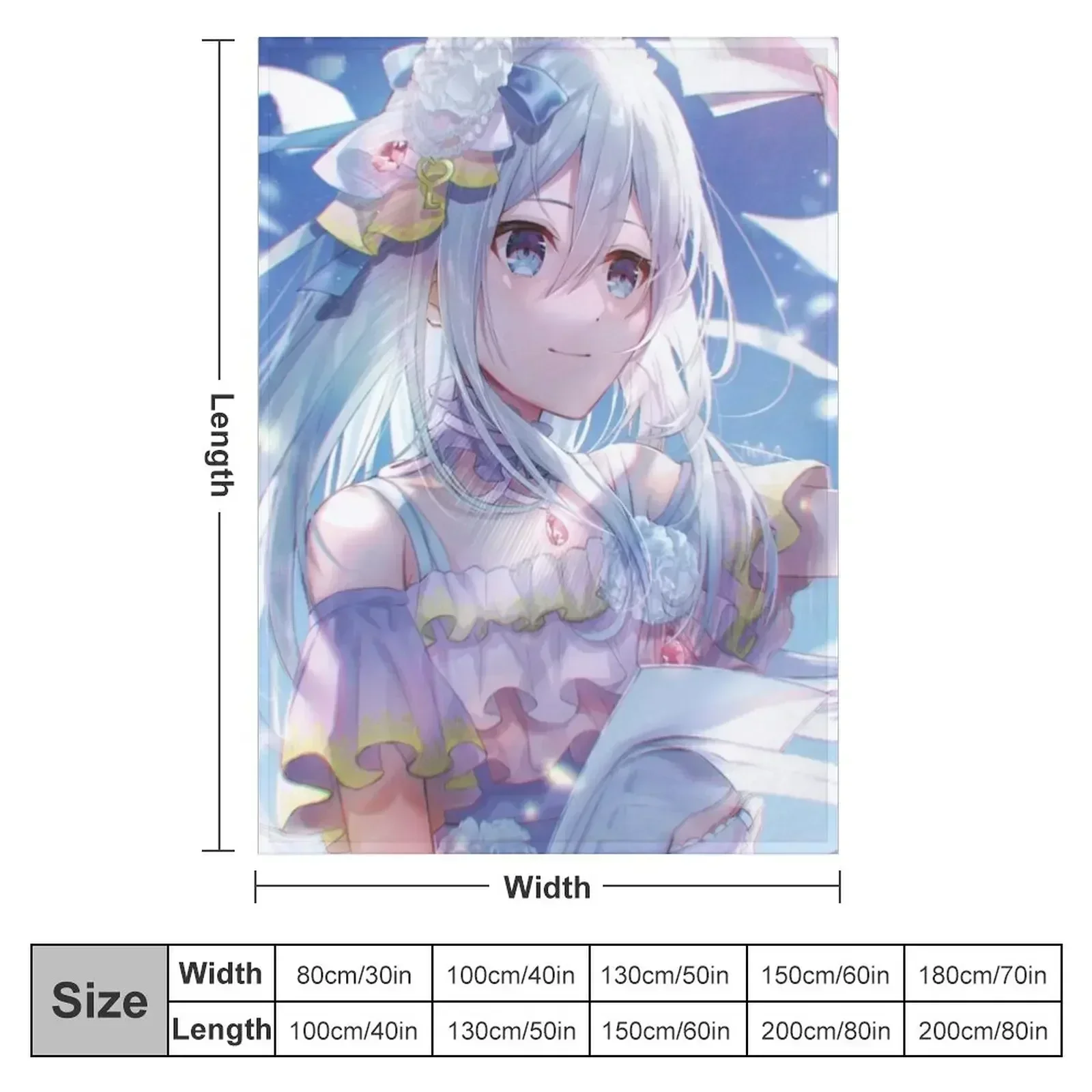 Yoisaki Kanade with Sunshine Throw Blanket manga Decorative Sofa Bed linens Luxury Designer Blankets