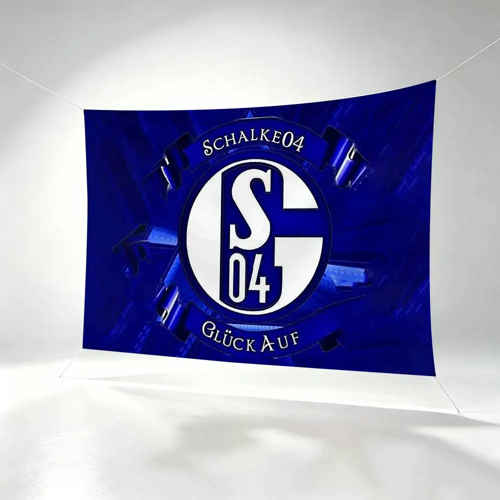 S04 Football FC Schalke 04  Flags Wall Hanging Background Art Banner for Bedroom Home Outdoor Decor