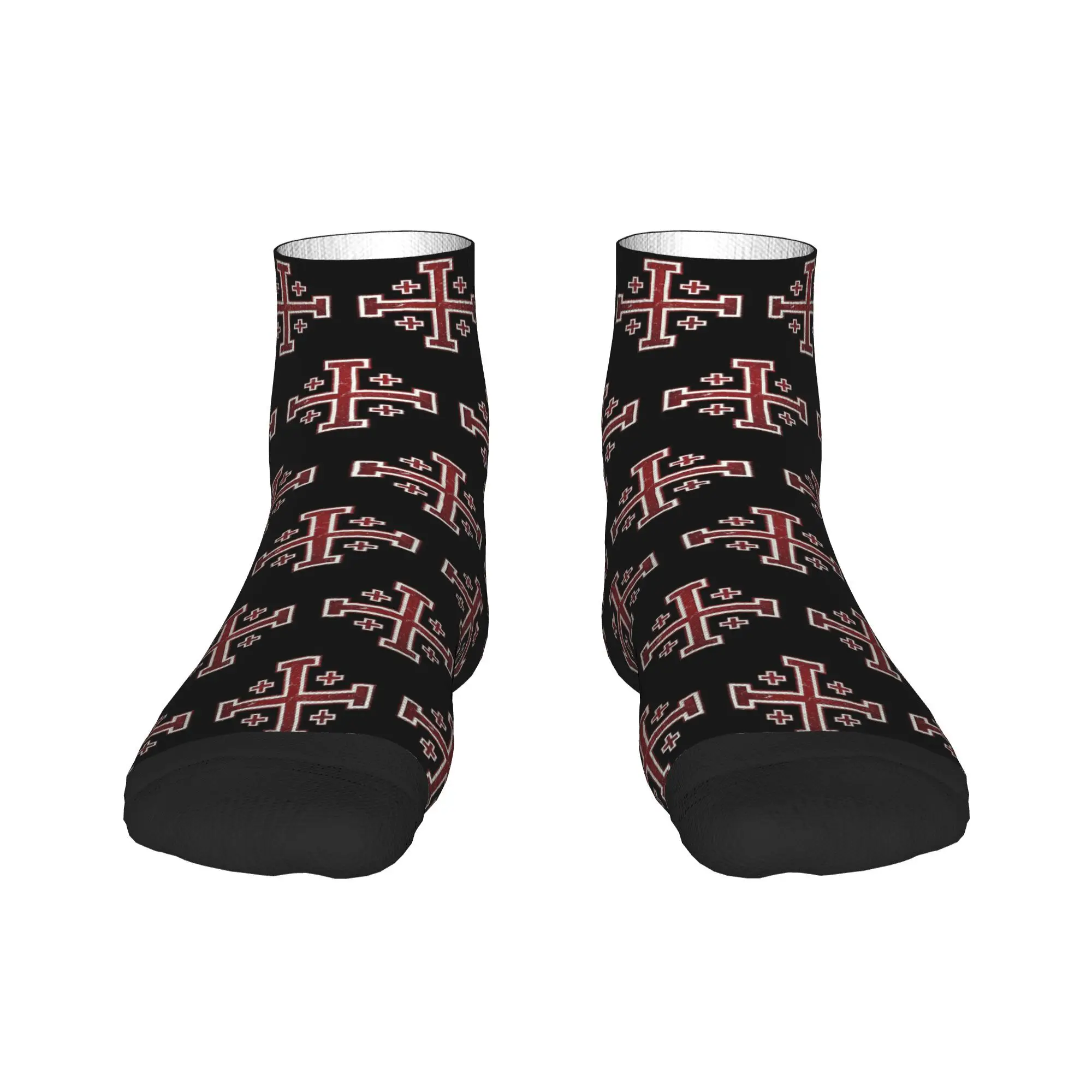 

Jerusalem Cross medieval Knights Cross Crusader Socks Harajuku Stockings All Season Socks Accessories for Unisex Christmas Gifts