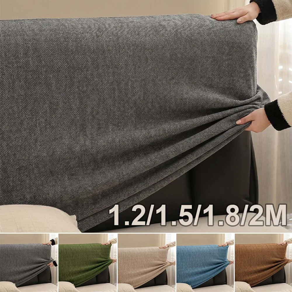 2026 New Chenille Bed Headboard Cover Stretch All-inclusive Anti-cat Scratch Dustproof Bed Head Protector Slipcover for Bedroom