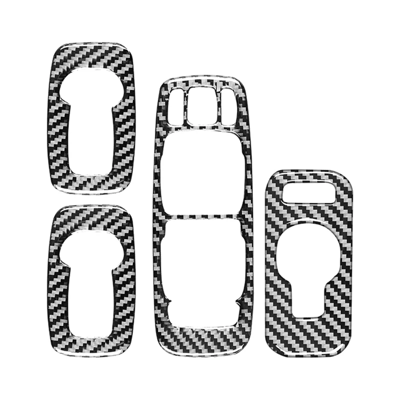 

For Volvo XC90 LHD Carbon Fiber Car Door Window Lift Button Panel Cover Trim Interior Sticker