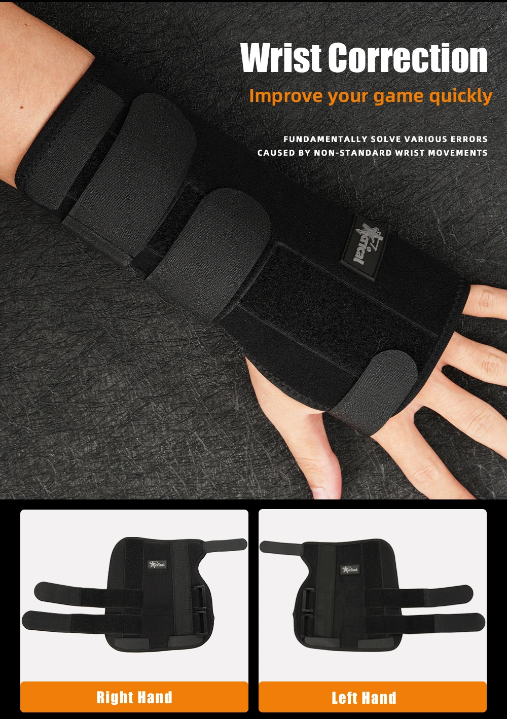 Billard-Trainingshilfe, elastischer Stoff, verstellbare Arm-/Handgelenkstütze, für linke/rechte Hand, zum Üben von Billard- und Snooker-Schlägen, CRICAL – Detail 8