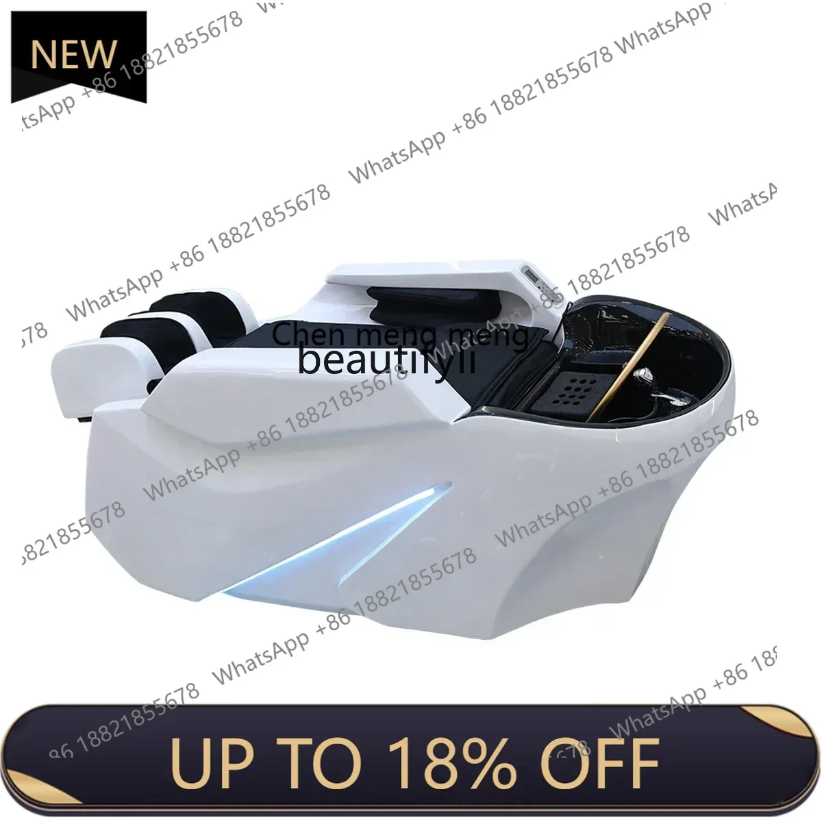 

Z189 Y Automatic Intelligent Electric Massage Shampoo Bed Hair Salon Ceramic Basin Flush Massage Integrated