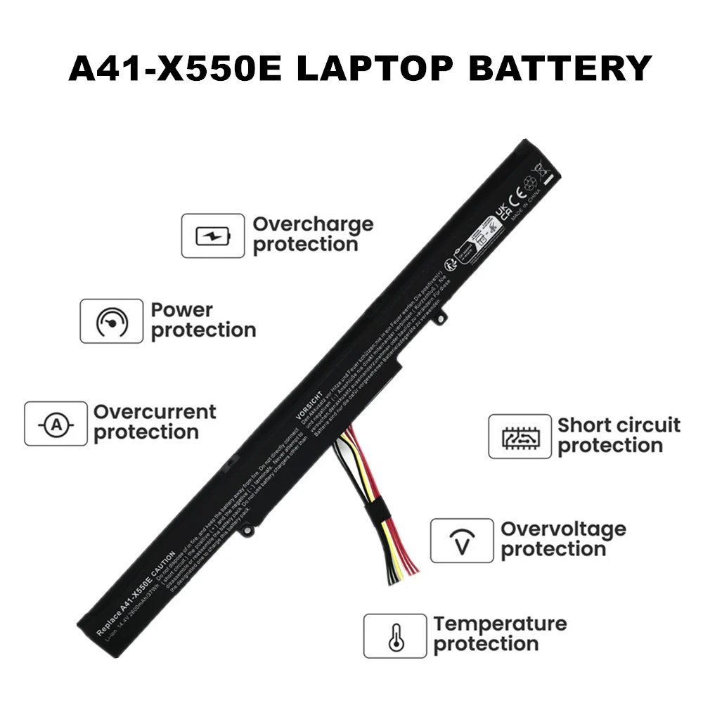 Laptop Battery For ASUS X751L X751LA X751M K751L R751J R752L F751 F751L F751M K550Z K550D K555Z K555ZE D451V D451E P750L