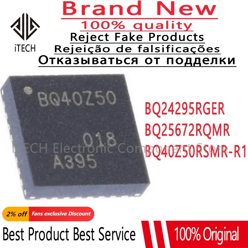 5pcs/lot Original BQ40Z50RSMR-R1 BQ40Z50 VQFN32 BQ25672RQMR BQ25672 VQFN29 BQ24295RGER BQ24295 VQFN24 New and Genuine IC Chip