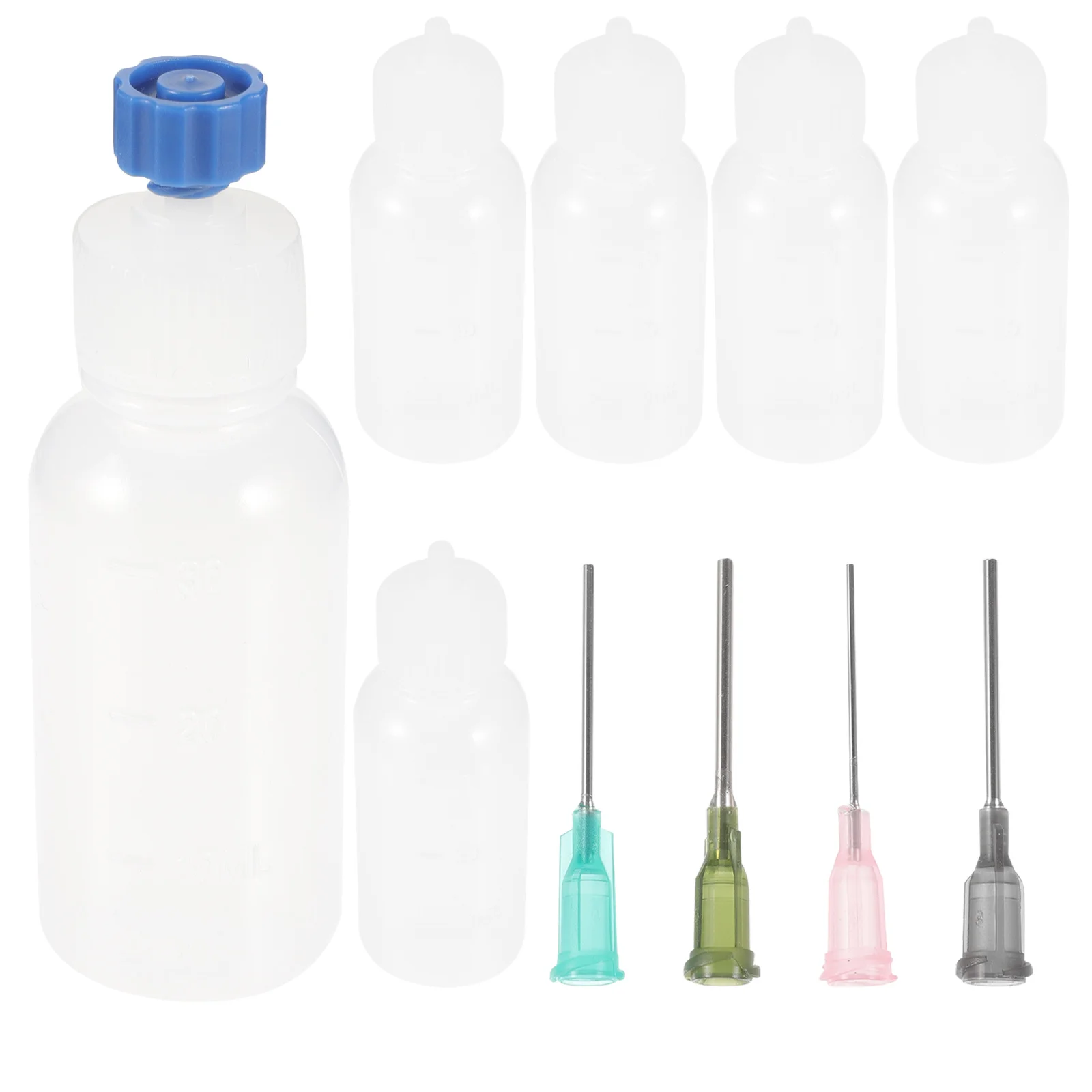 1 Set 1 Set Kit Botol Lem dengan Ujung Jarum untuk Alat Presisi Pemeras Minyak, Aplikator Pelumas Portabel untuk Perbaikan Rumah Tangga dan Kerajinan