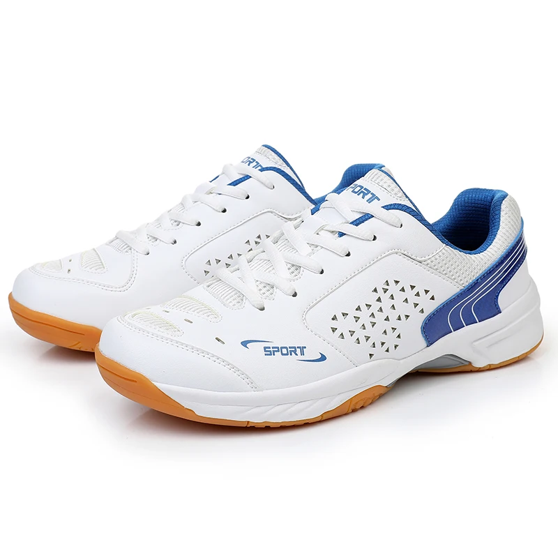 Unisex Men Women Badminton Squash Sports Shoes Ultra-light Rubber Sole Volleyball Tennis Training Sneakers Plus Size 47 48