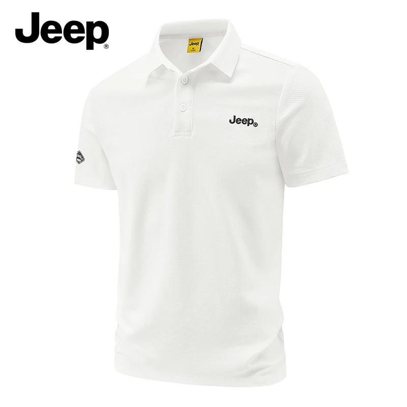 

Мужская быстросохнущая рубашка-поло Jeep с коротким рукавом, однотонная, с отложным воротником, дышащая, устойчивая к сминанию, повседневная.