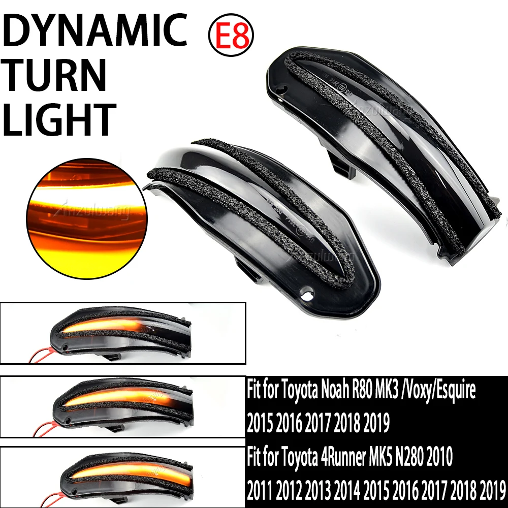 

Подходит для Toyota Highlander XU50 2014-2018 для Toyota 4Runner 2014-2019 Автомобильное динамическое светодиодное зеркало указателя поворота