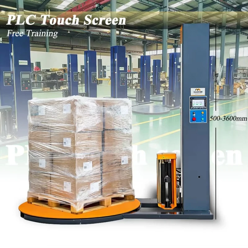 Good Quality Fully Automatic Pallet Wrapping Machine Pallet Stretch Film Packaging Machine for Food & Beverage Customized