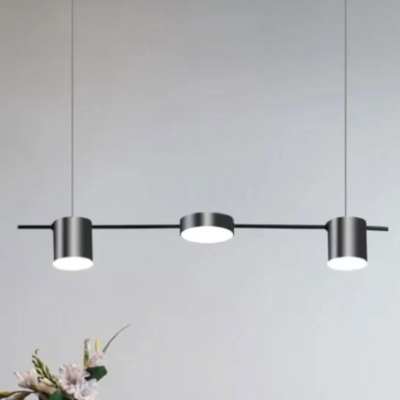 

Nordic Minimalist Style Iron Pendant Lights for Restaurant Bar Counter Atmospheric Room Decoration Sling Chain Artistic Fixtures