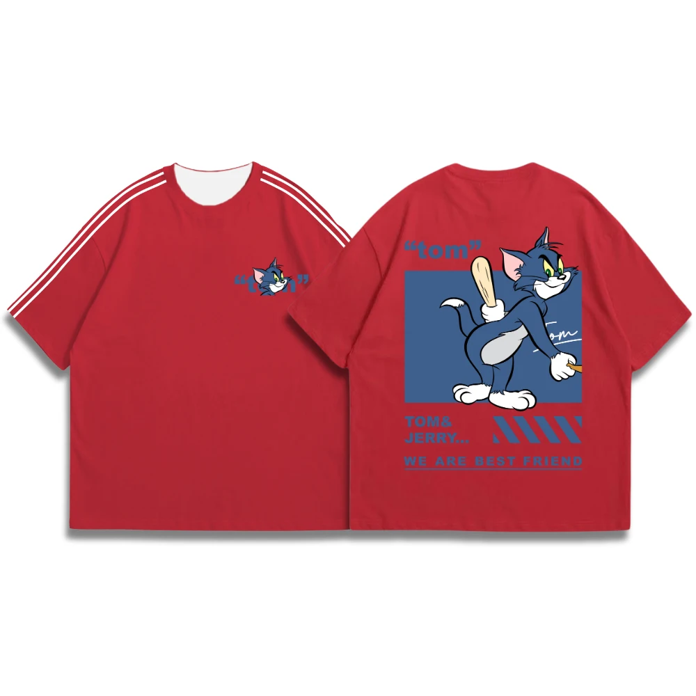 تي شيرت Tom & Jerry's Fashion & Luxury مطبوع ثلاثي الأبعاد مصنوع من نسيج مسامي ممتص للغاية للرجال والنساء والكبار والأطفال #5