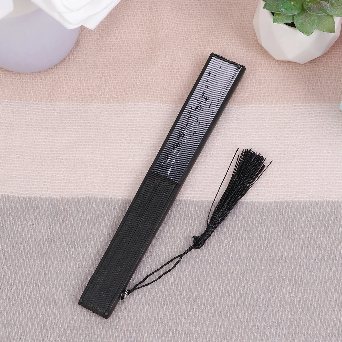 

Floral Floding For Japanese Style Hand Fan Wedding Dance Cosplay Folded Fan Decor Cooling Accessory