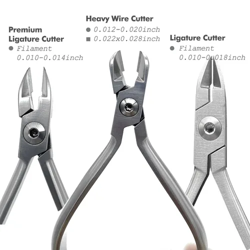 Imagen 2 del producto Herramientas de dentista, alicates de ortodoncia Dental, cortador de alambre pesado para odontología, pinzas de acero inoxidable hechas en China