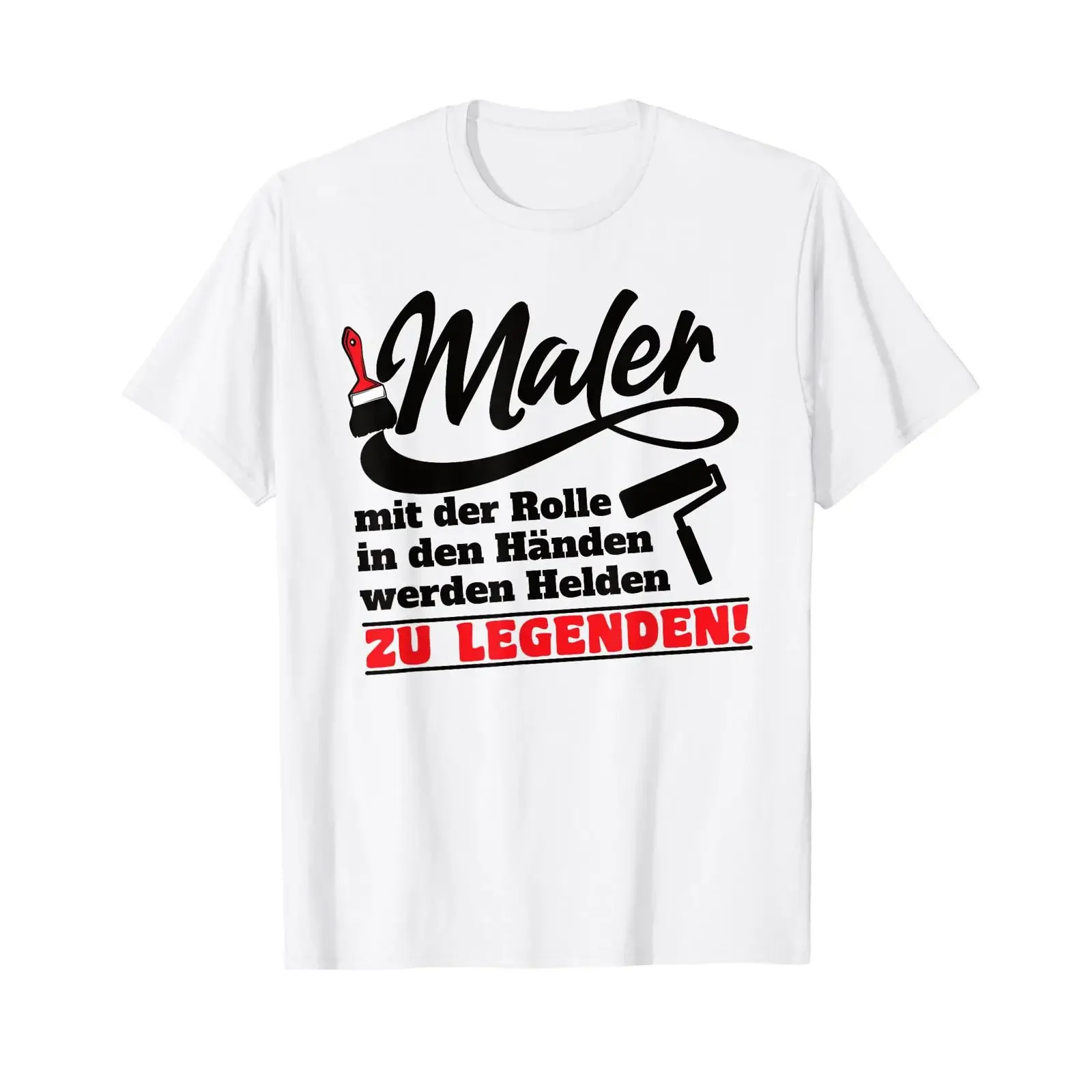Master painter with roller in his hands funny saying T shirt vintage Washed Breathable Stylish Stretched streetwear
