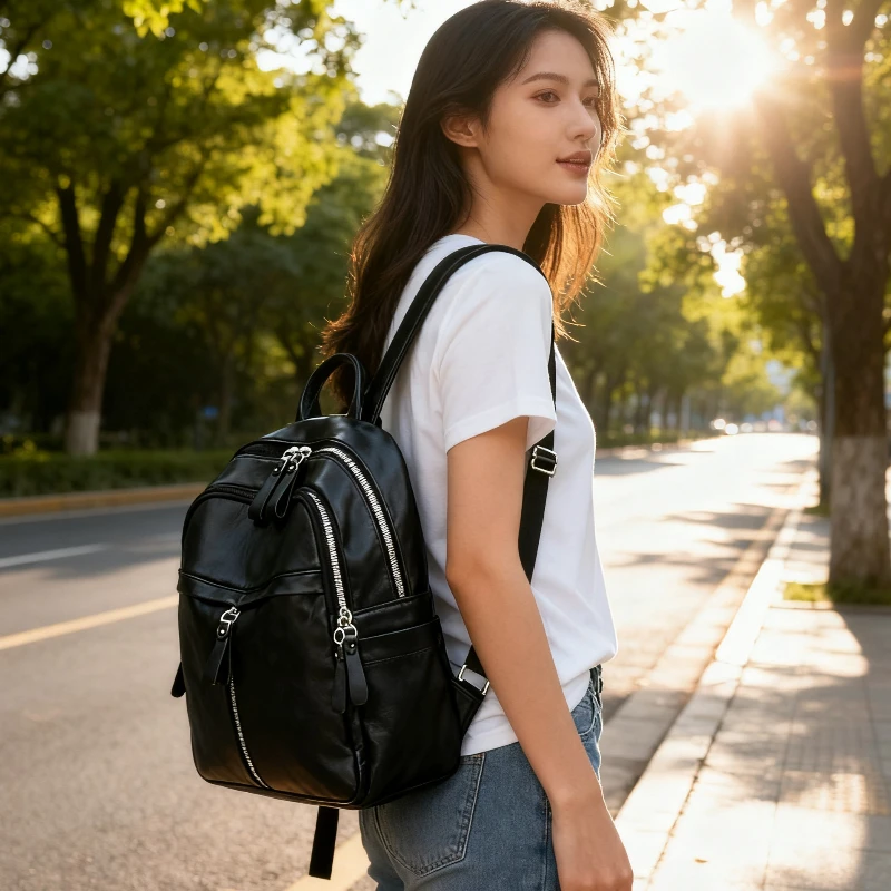 Non Violent Bear Backpack For Women Simple Black Casual Daypack Convertible Crossbody Bag Gift Idea Shoulder Bag For Teen Girls