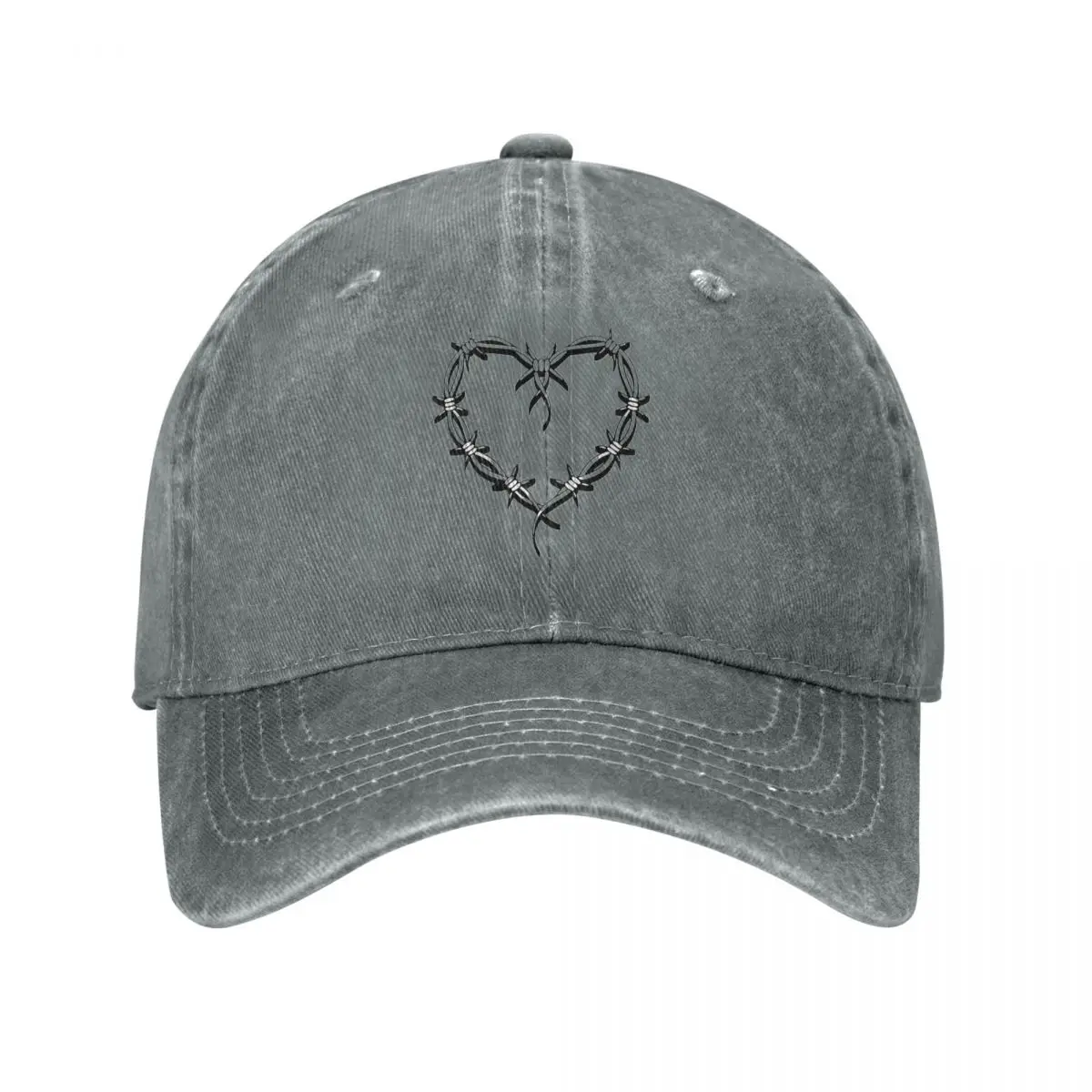 Classic Karol G Black Bare Wire Heart Baseball Cap Men Women Distressed Denim Headwear Reggaeton Music Outdoor Workouts Caps Hat