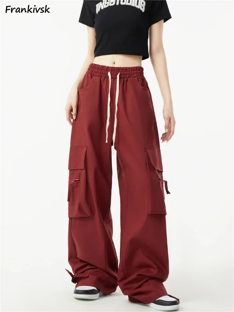 Pantaloni cargo da donna multi tasche stile americano tutto-fiammifero lunghezza intera autunno giovanile popolare pantaloni Hip Hop Harajuku studenti