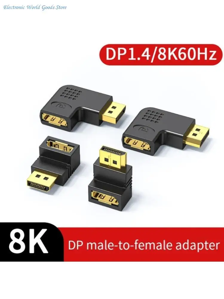 A3PD Professional 8K  90 Degree Adapter Converter Connector Male