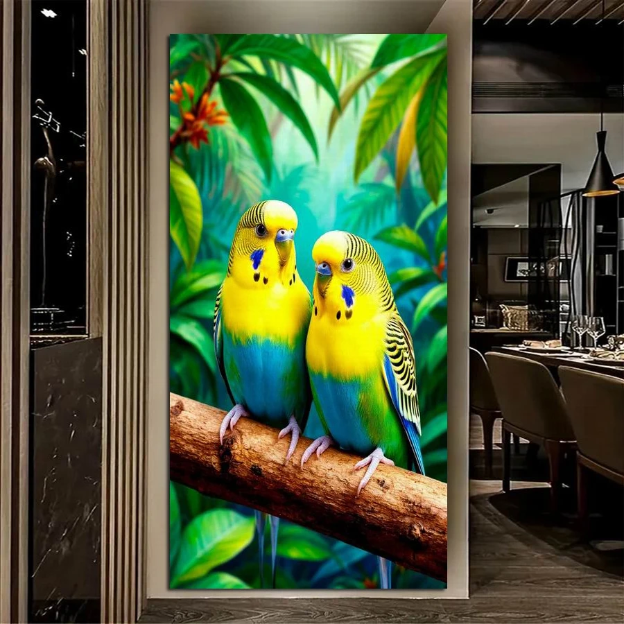 

Fullcang красочный попугай большой размер Diy наборы для алмазной живописи животные птицы полная квадратная круглая дрель мозаика вышивка картина