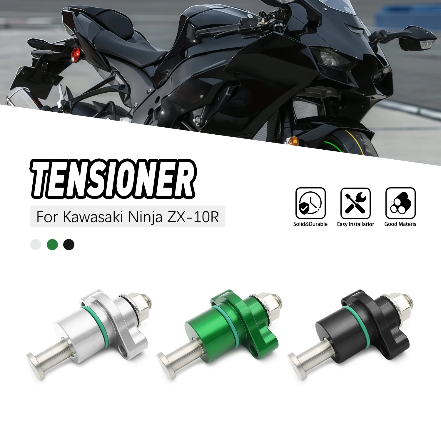

Motorcycle Part For Kawasaki Ninja ZX-10R ZX10R ZX-10RR 2004-2018 Manual Cam Tensioner Engine Timing Chain Adjuster 12048-0088