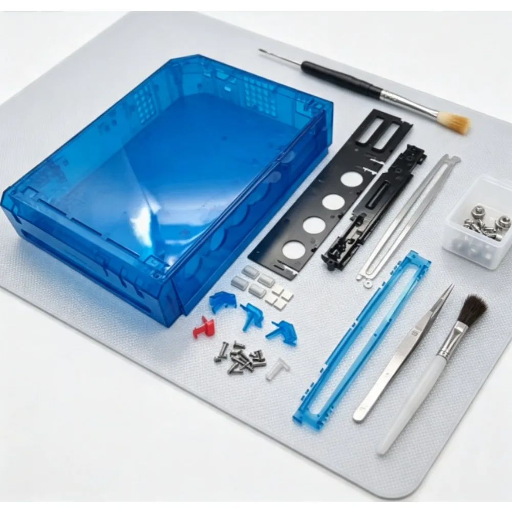 Transparent Complete Replacement Housing Shell Case With Buttons, Mod Cover Shell Accessory for Wii Game Console Accessories