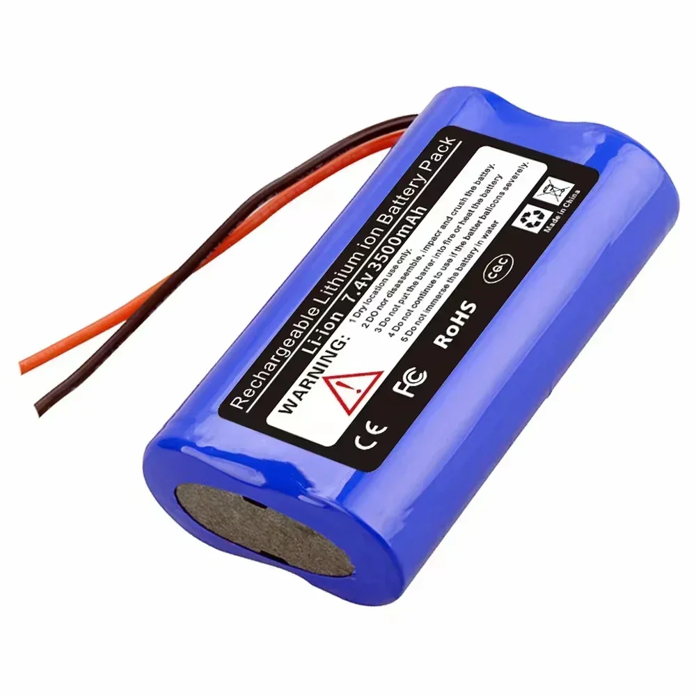 Bateria recarregável do Li-íon com placa da proteção do PWB, 18650, 7.4V, 3500mAh