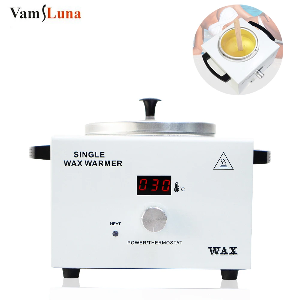 Depilatory Wax Heater With Display Electric Hair Removal Warmer Pot Machine  SPA Hand Body and Feet Epilator Hair Removal Tool