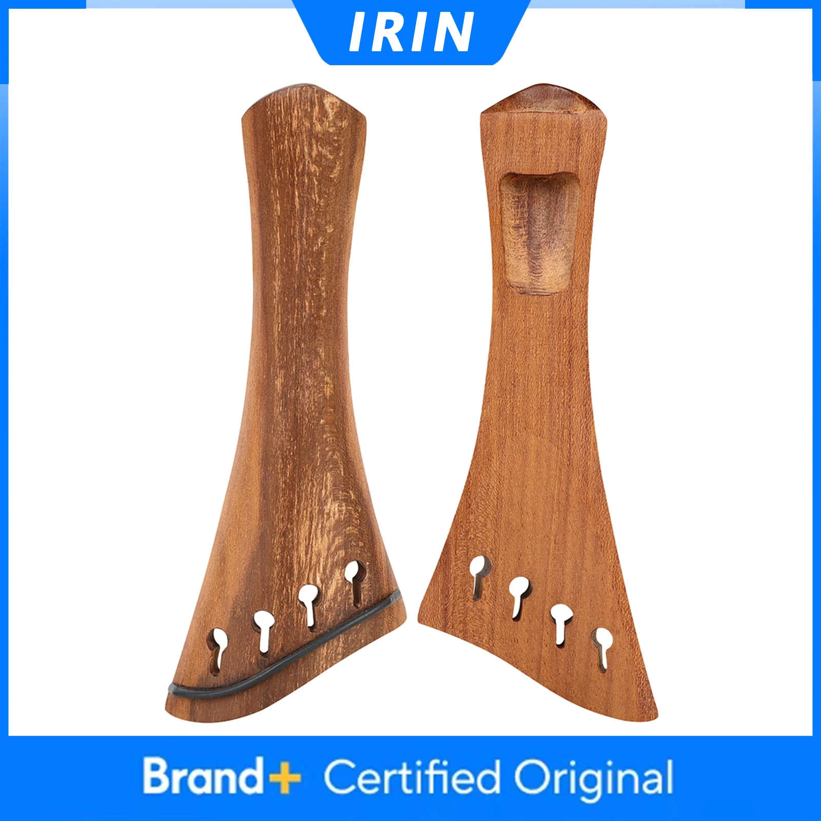Cordal de Violino IRIN 4/4 em Jacarandá com Borda Chanfrada, Cordal de Violino em Madeira Maciça Sem Deformação, Acessórios de Reposição para Violino