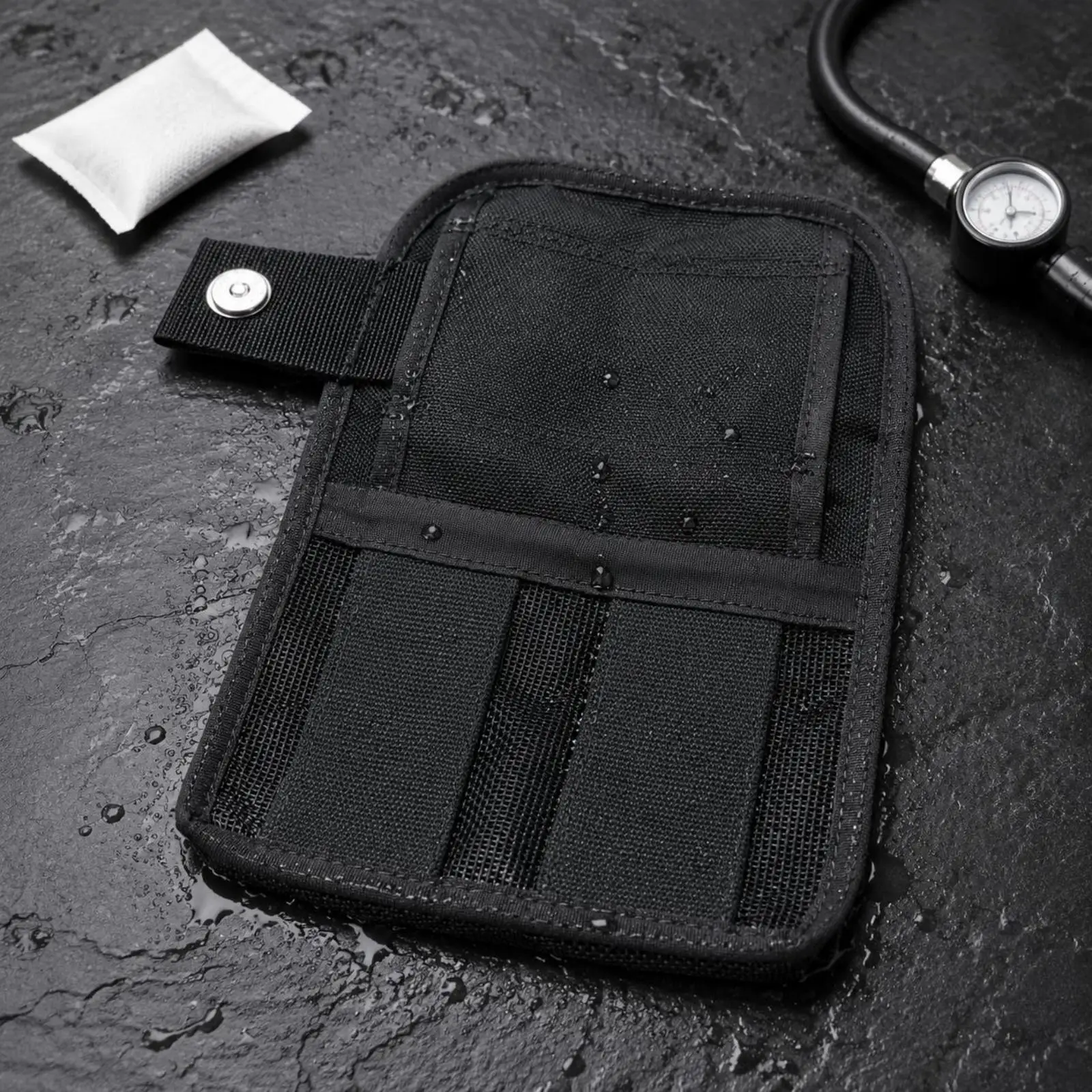 Thigh Storage Pouch Adjustable Straps Side Mount Pocket D-Fastener Attachment