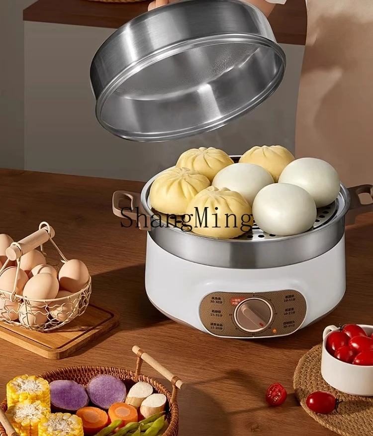ZYY multi-functional household 3-layer large-capacity stainless steel automatic power-off hot pot multi-layer electric steamer