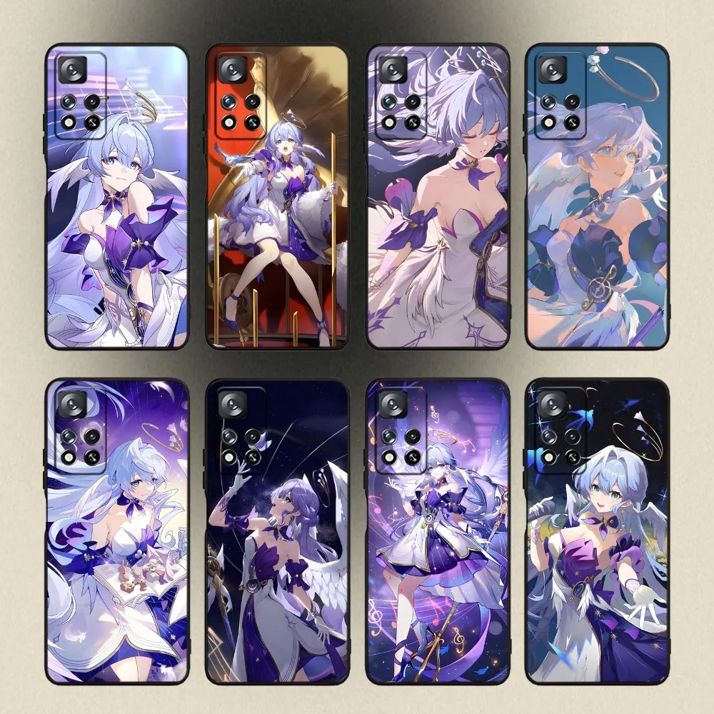 

Robin Honkai Star Rail Phone Case For Samsung Galaxy A20,A21s,A22,A31,A32,A52,A53,A72,73,A80,A91 Soft Black Cover