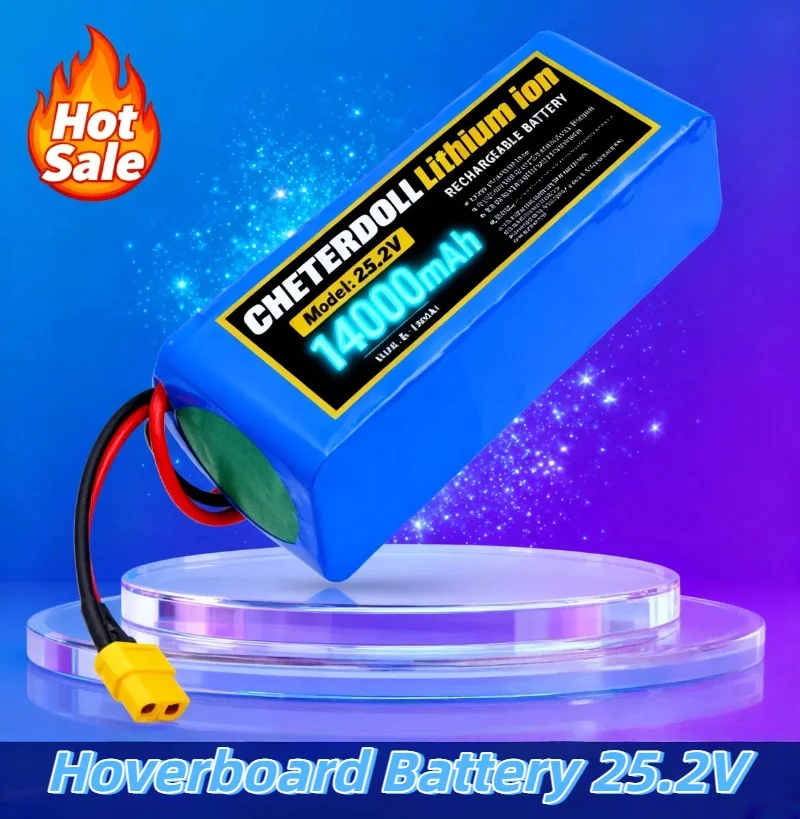 

25.2V 14Ah 6S2P 18650 Rechargeable Lithium-ion Battery,for Electric Hoverboard & Electric Scooter, Stable Energy Supply for