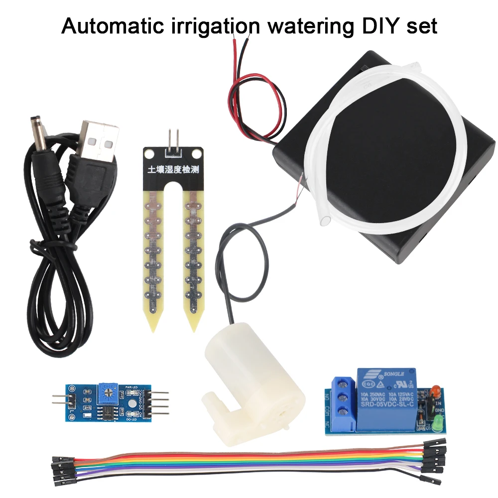 

Soil Moisture Detection Automatic Water Pump Module Kit DIY Garden Drip Watering Watering Irrigation System