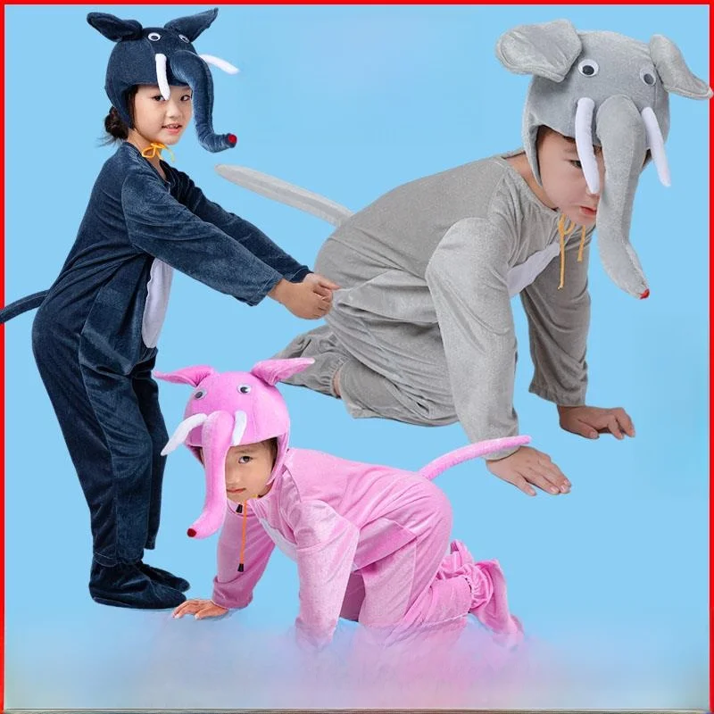 

Хэллоуин костюм слона для танцев животных для взрослых и детей школьная игровая одежда подходит для подростков и взрослых