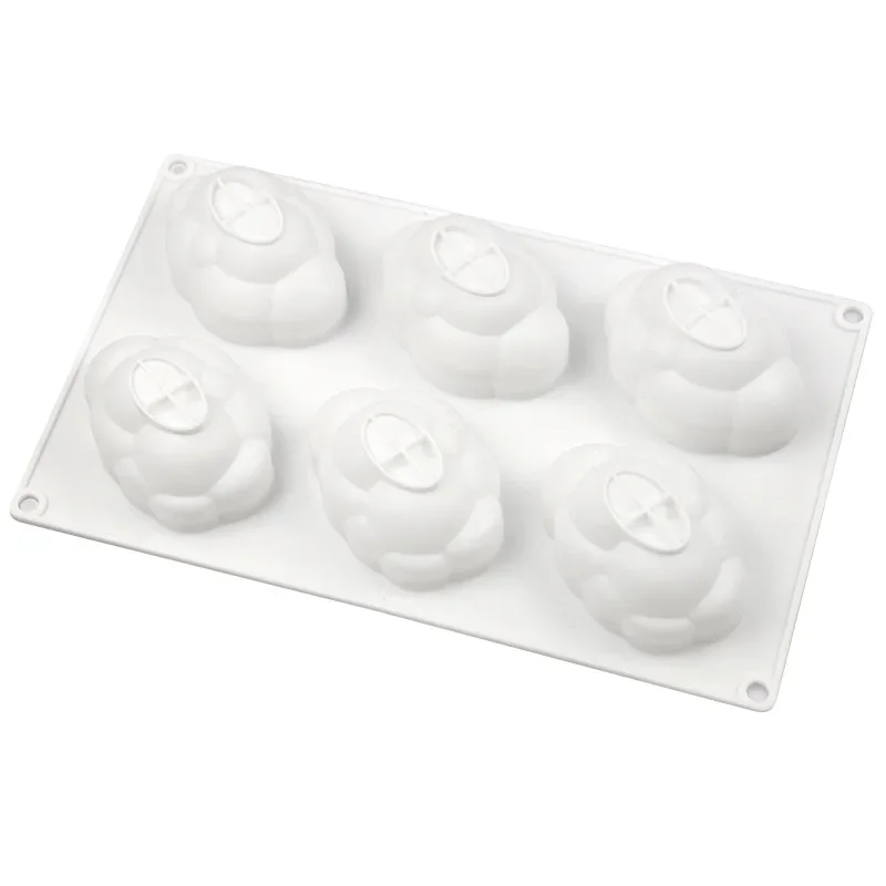 6 Even Bubbles, Silicone Mousse Cake Mold, Handmade Sandwich Bread Mould XG1008