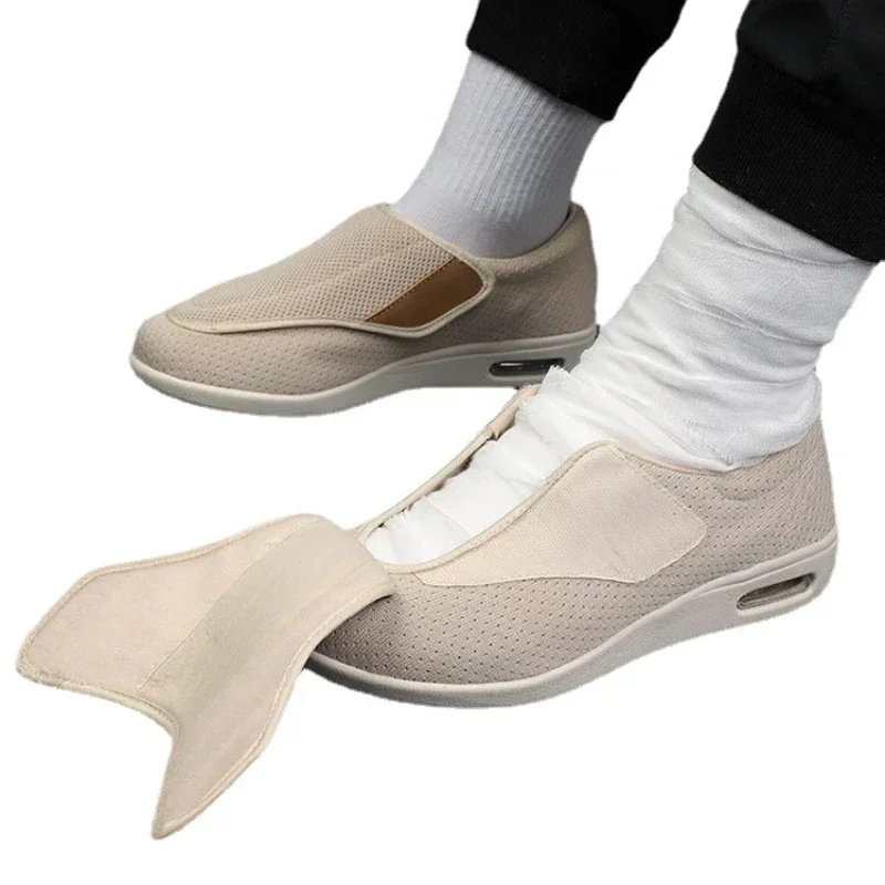 TAI PAO New Casual Orthopedics Wide Feet Swollen Shoes Thumb Eversion Adjusting Soft Comfortable Diabetic Shoe for the elderly